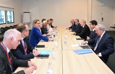 President Ilham Aliyev meets European Council and European Commission presidents in Copenhagen (PHOTO)