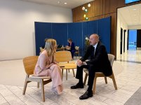 President Ilham Aliyev meets PM Giorgia Meloni in Copenhagen (PHOTO)