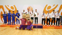 CIS Games: Azerbaijan's trampoline gymnastics team wins silver medal (PHOTO)