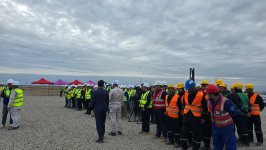 Azerbaijan marks major step in Bilasuvar SPP with first panel ceremony (PHOTO)