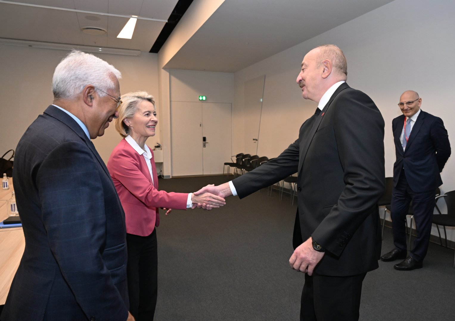 President Ilham Aliyev meets European Council and European Commission presidents in Copenhagen (PHOTO)