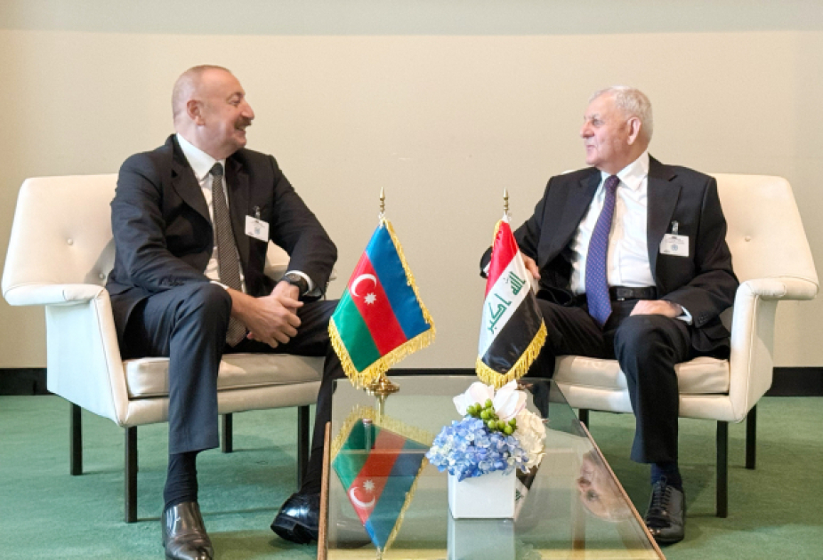 President Ilham Aliyev highly values exchange of views with Iraqi counterpart in New York
