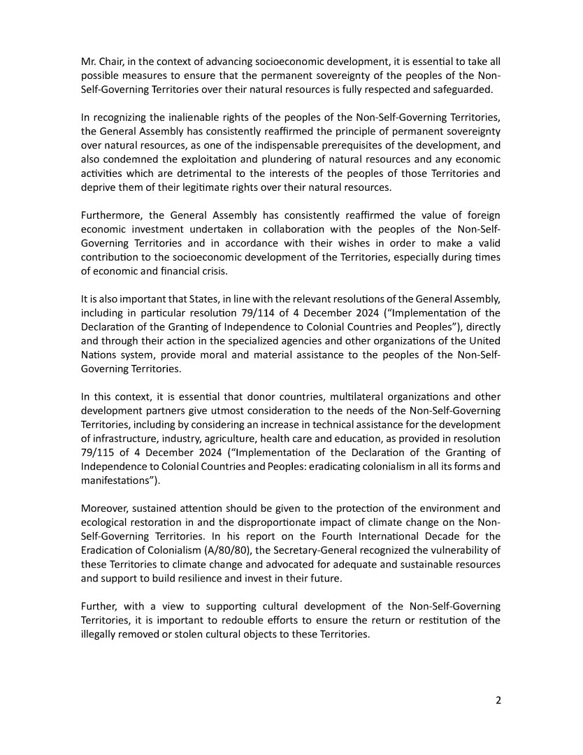 Azerbaijan reaffirms commitment to decolonization efforts at UN (PHOTO)