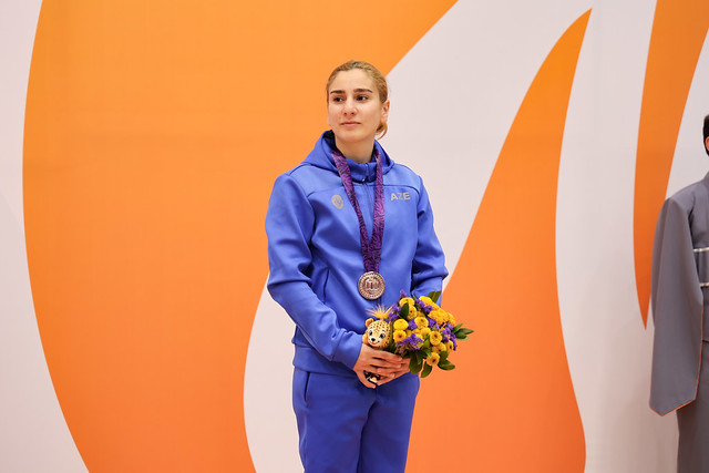Azerbaijani gymnasts win six Medals at CIS Games trampoline competition in Sheki (PHOTO)