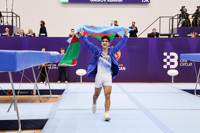 Azerbaijani gymnasts win six Medals at CIS Games trampoline competition in Sheki (PHOTO)