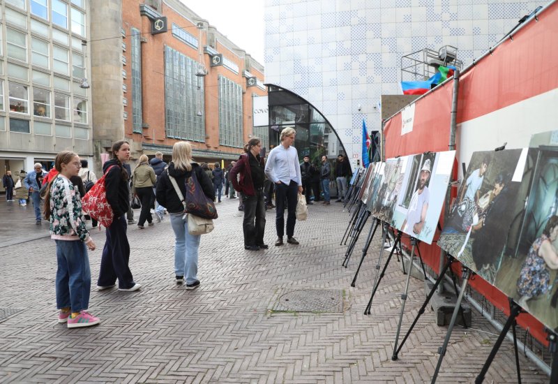 Photo exhibition dedicated to Azerbaijani mine victims organized in Netherlands' Hague (PHOTO)