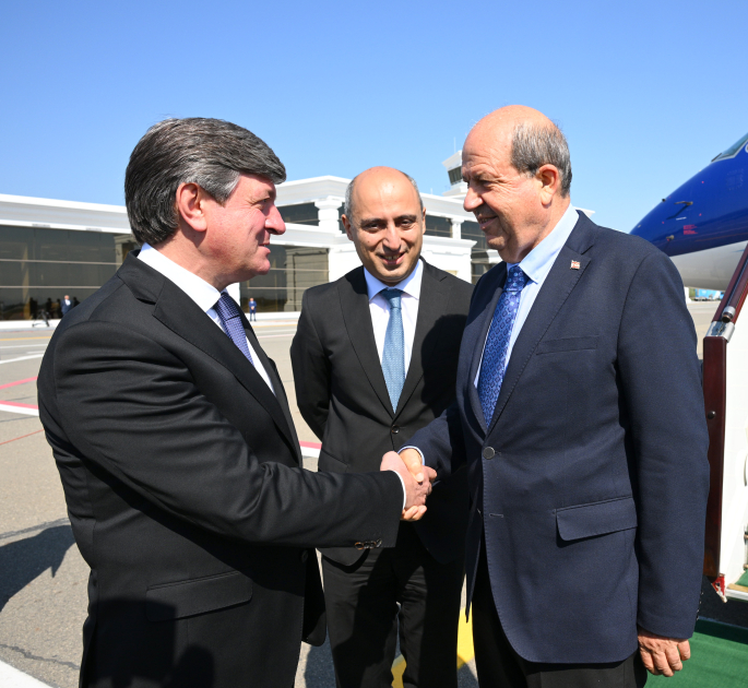 President of Turkish Republic of Northern Cyprus arrives in Azerbaijan (PHOTO)