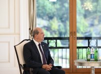 President Ilham Aliyev meets President of Turkish Republic of Northern Cyprus (PHOTO)