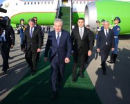 President of Uzbekistan arrives in Azerbaijan (PHOTO)