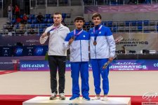 Azerbaijani gymnast wins World Cup stage in tumbling (PHOTO)
