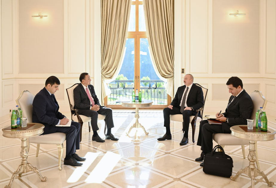 President Ilham Aliyev receives OTS SecGen in Gabala (PHOTO/VIDEO)