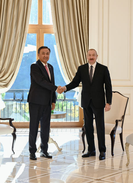 President Ilham Aliyev receives OTS SecGen in Gabala (PHOTO/VIDEO)