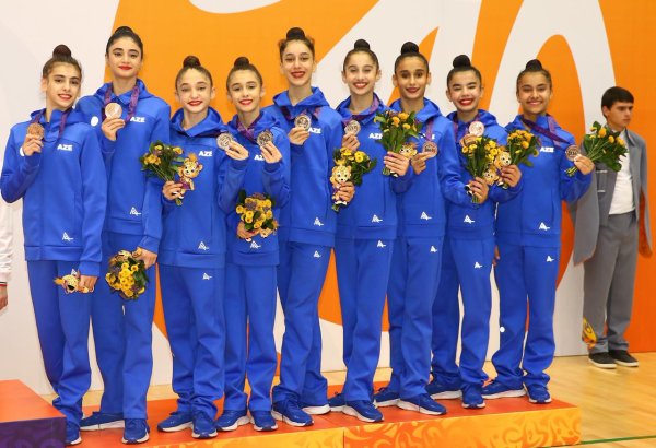 Azerbaijani rhythmic gymnasts win medals at III CIS Games (PHOTO)