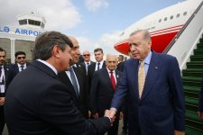 President of Türkiye arrives in Azerbaijan (PHOTO)