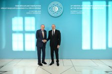 President Ilham Aliyev welcomes participants of 12th Summit of Council of OTS Heads of State (PHOTO)