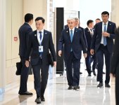President Ilham Aliyev welcomes participants of 12th Summit of Council of OTS Heads of State (PHOTO)
