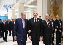 President Ilham Aliyev welcomes participants of 12th Summit of Council of OTS Heads of State (PHOTO)