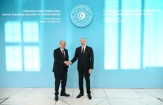 President Ilham Aliyev welcomes participants of 12th Summit of Council of OTS Heads of State (PHOTO)