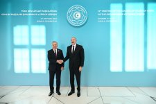 President Ilham Aliyev welcomes participants of 12th Summit of Council of OTS Heads of State (PHOTO)
