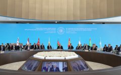 President Ilham Aliyev addresses 12th Summit of Council of OTS Heads of State (PHOTO/VIDEO)