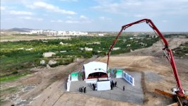 President Ilham Aliyev attends online ceremony to lay foundation stone for mosque to be built by Turkmenistan in Fuzuli (PHOTO)