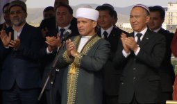 President Ilham Aliyev attends online ceremony to lay foundation stone for mosque to be built by Turkmenistan in Fuzuli (PHOTO)