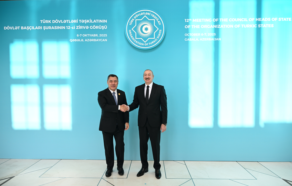 President Ilham Aliyev welcomes participants of 12th Summit of Council of OTS Heads of State (PHOTO)