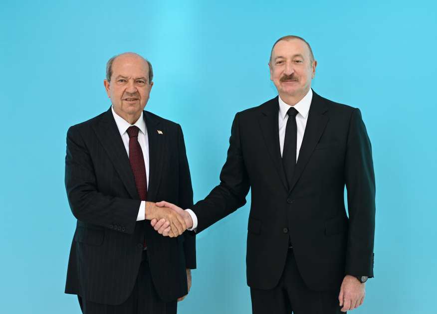 President Ilham Aliyev welcomes participants of 12th Summit of Council of OTS Heads of State (PHOTO)