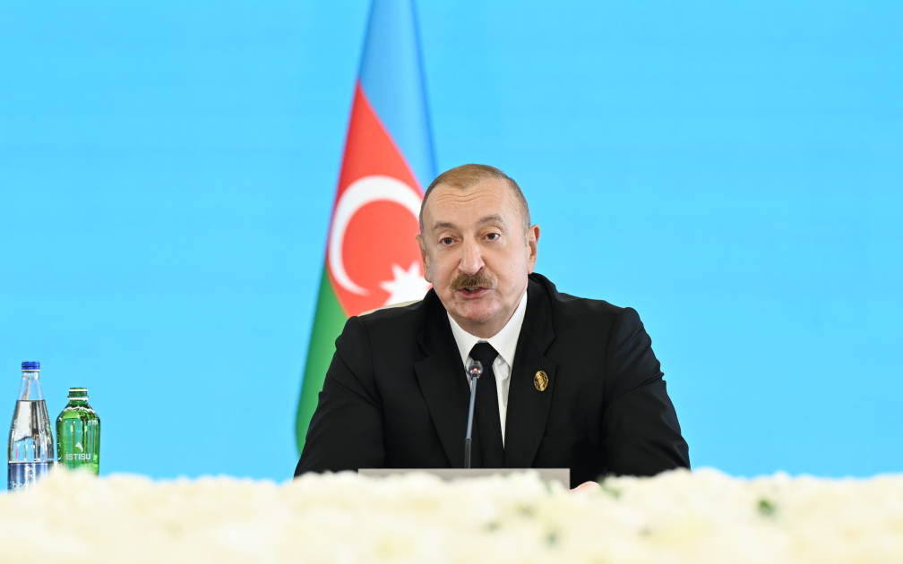 President Ilham Aliyev addresses 12th Summit of Council of OTS Heads of State (PHOTO/VIDEO)