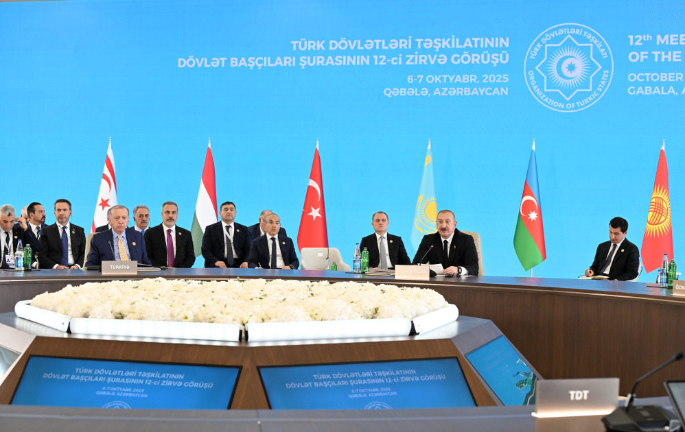 President Ilham Aliyev addresses 12th Summit of Council of OTS Heads of State (PHOTO/VIDEO)