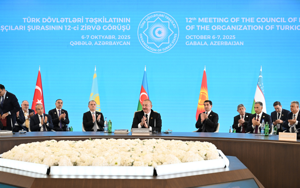 President Ilham Aliyev addresses 12th Summit of Council of OTS Heads of State (PHOTO/VIDEO)