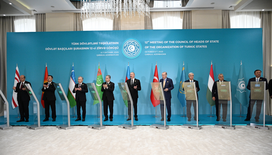 President Ilham Aliyev attends online ceremony to lay foundation stone for mosque to be built by Turkmenistan in Fuzuli (PHOTO)