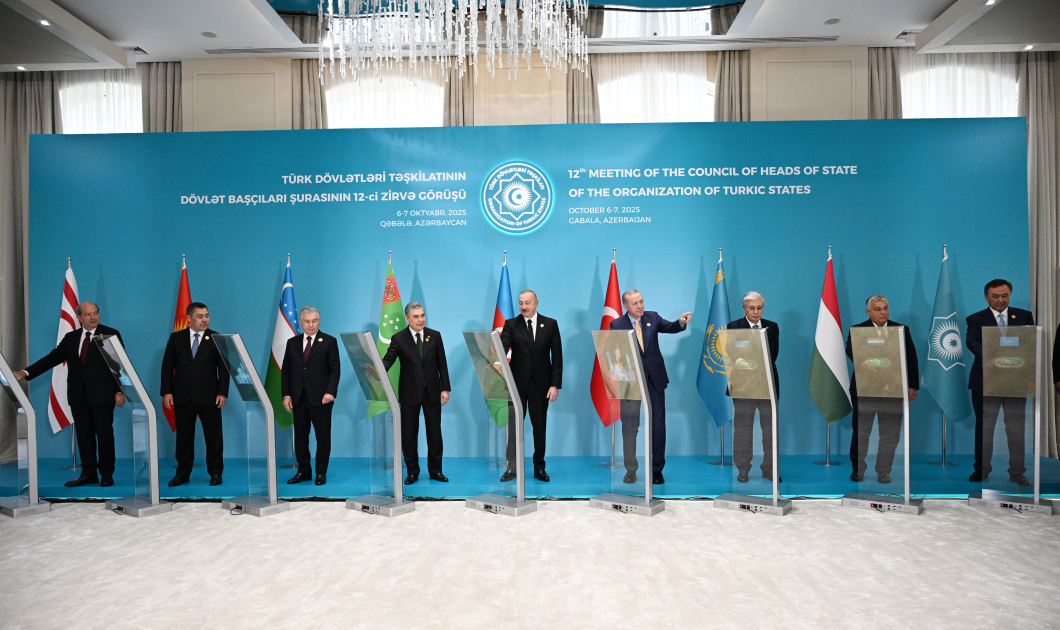 President Ilham Aliyev attends online ceremony to lay foundation stone for mosque to be built by Turkmenistan in Fuzuli (PHOTO)