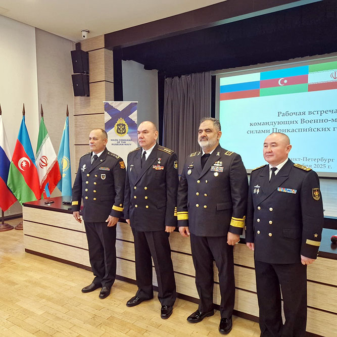 Azerbaijan’s top naval officer discusses Caspian security in Russian meeting (PHOTO)