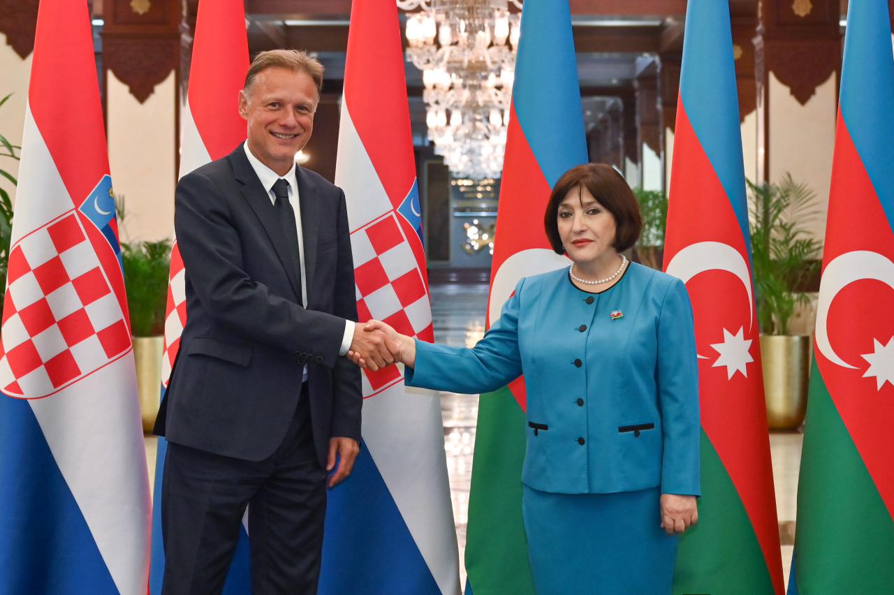 Azerbaijani Parliament Speaker meets with Croatian counterpart (PHOTO)