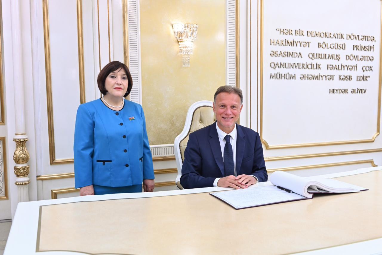 Azerbaijani Parliament Speaker meets with Croatian counterpart (PHOTO)