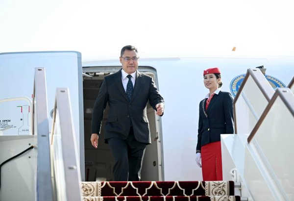 President of Kyrgyzstan arrives in Tajikistan for Central Asia-Russia Summit