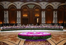 President Ilham Aliyev attends official banquet in honor of CIS heads of state in Dushanbe (PHOTO/VIDEO)