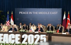 President Ilham Aliyev participates in Middle East Peace Summit (PHOTO/VIDEO)