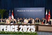 President Ilham Aliyev participates in Middle East Peace Summit (PHOTO/VIDEO)