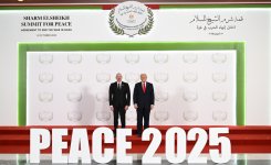 President Ilham Aliyev participates in Middle East Peace Summit (PHOTO/VIDEO)