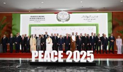 President Ilham Aliyev's social media pages release footage from Middle East Peace Summit (PHOTO)