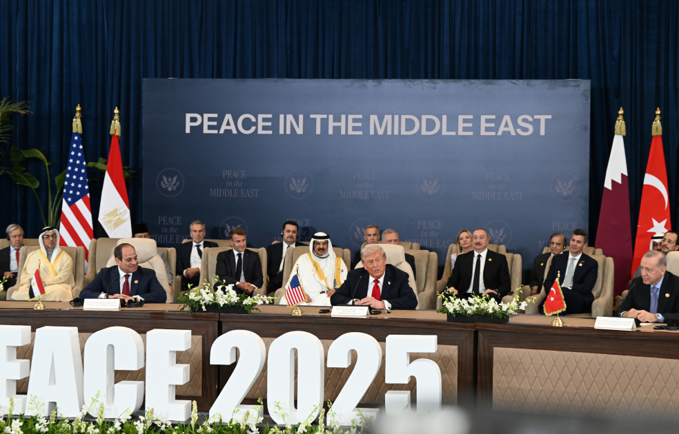 President Ilham Aliyev participates in Middle East Peace Summit (PHOTO/VIDEO)