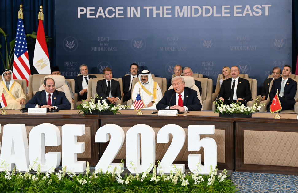 President Ilham Aliyev participates in Middle East Peace Summit (PHOTO/VIDEO)