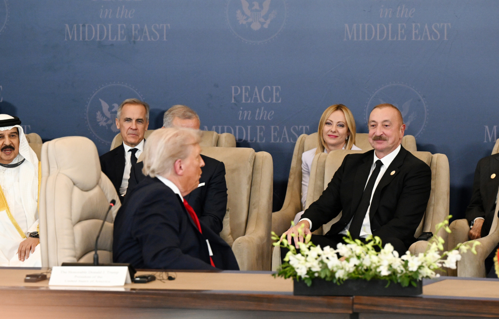 President Ilham Aliyev participates in Middle East Peace Summit (PHOTO/VIDEO)