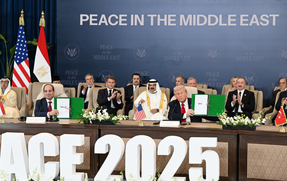 President Ilham Aliyev participates in Middle East Peace Summit (PHOTO/VIDEO)