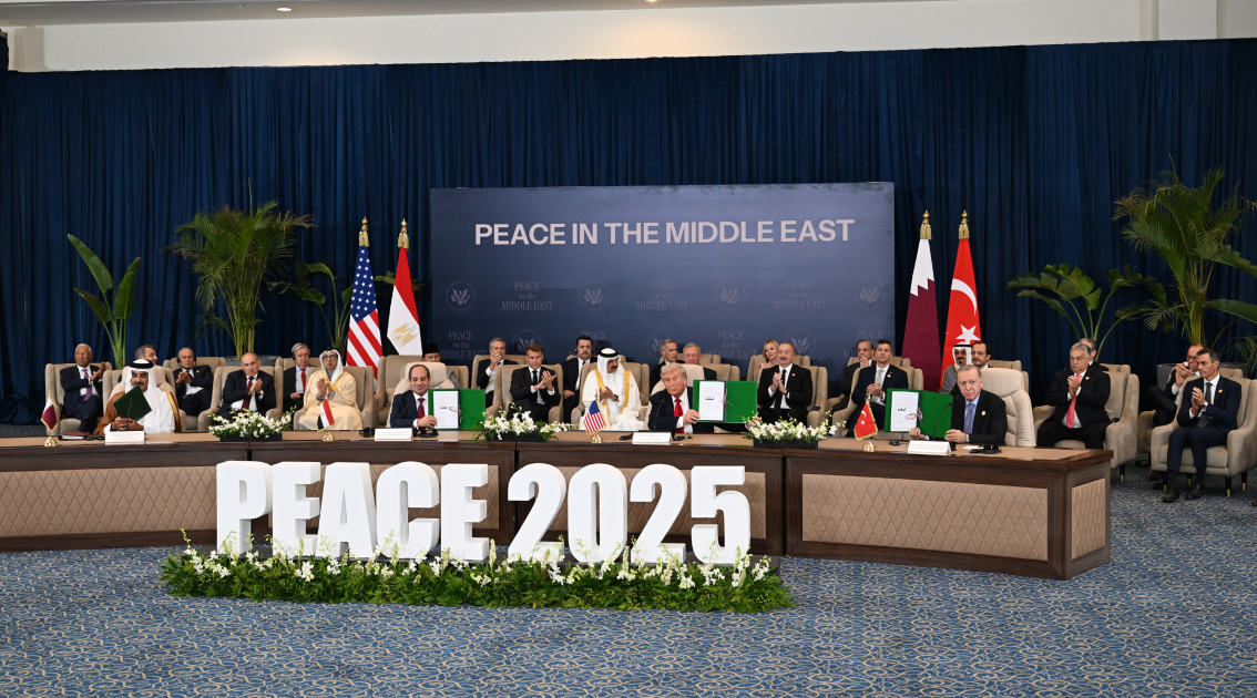 President Ilham Aliyev participates in Middle East Peace Summit (PHOTO/VIDEO)