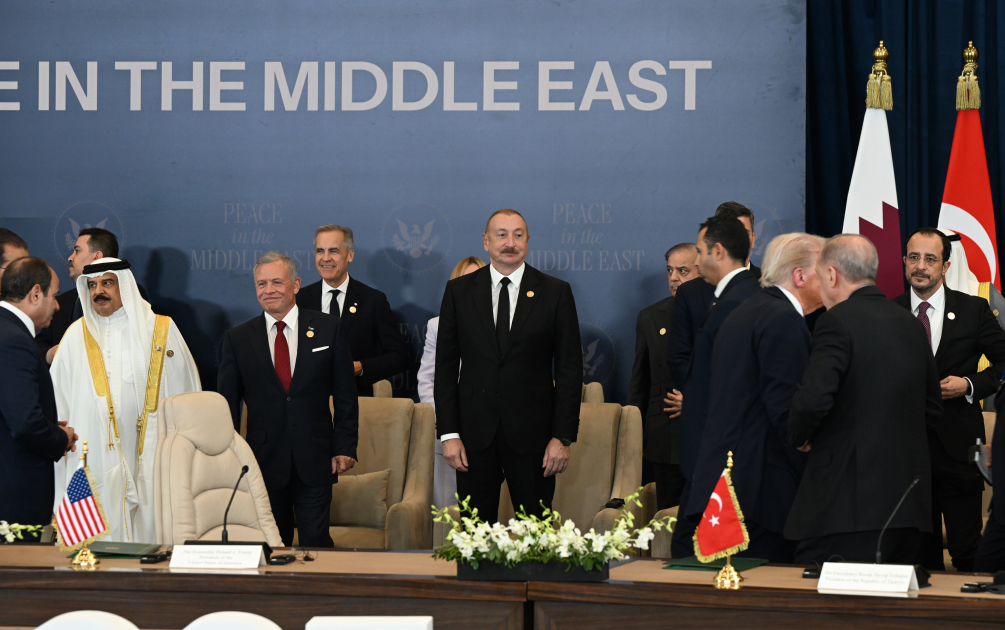 President Ilham Aliyev participates in Middle East Peace Summit (PHOTO/VIDEO)
