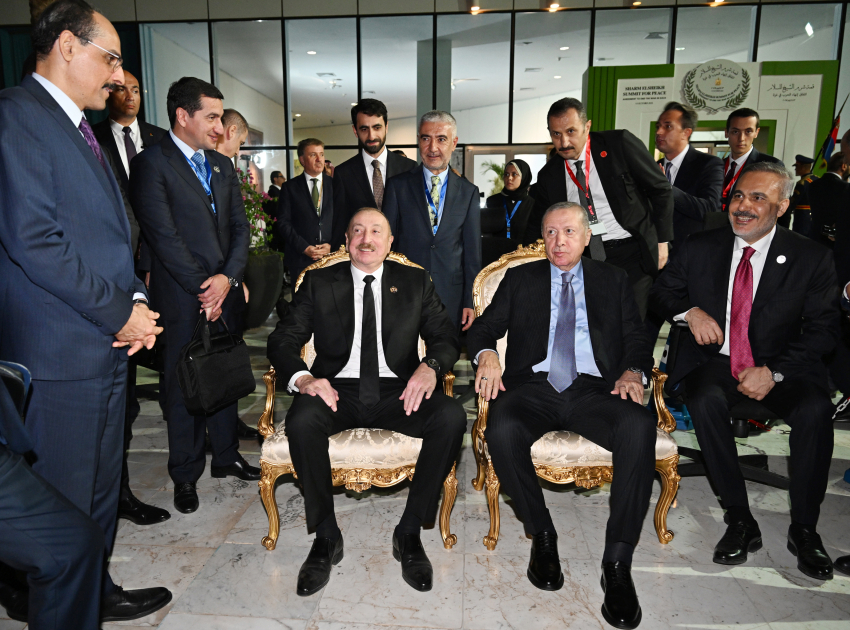 President Ilham Aliyev participates in Middle East Peace Summit (PHOTO/VIDEO)