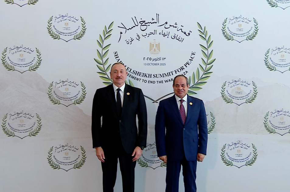 President Ilham Aliyev participates in Middle East Peace Summit (PHOTO/VIDEO)